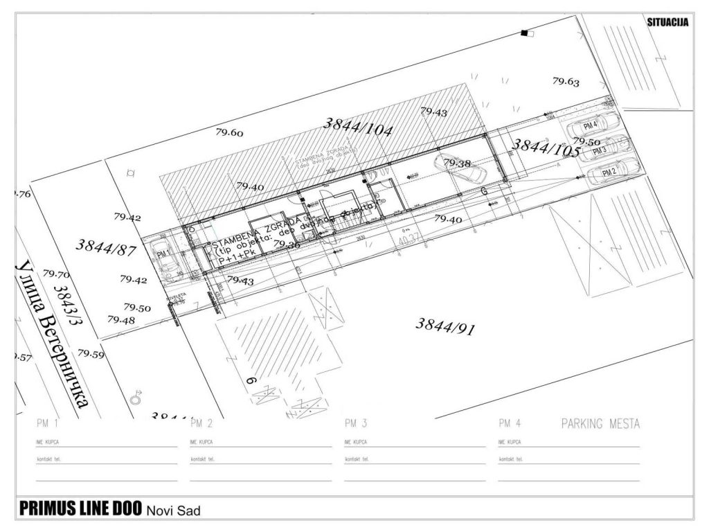 Veternička 8, 4 parking mesta